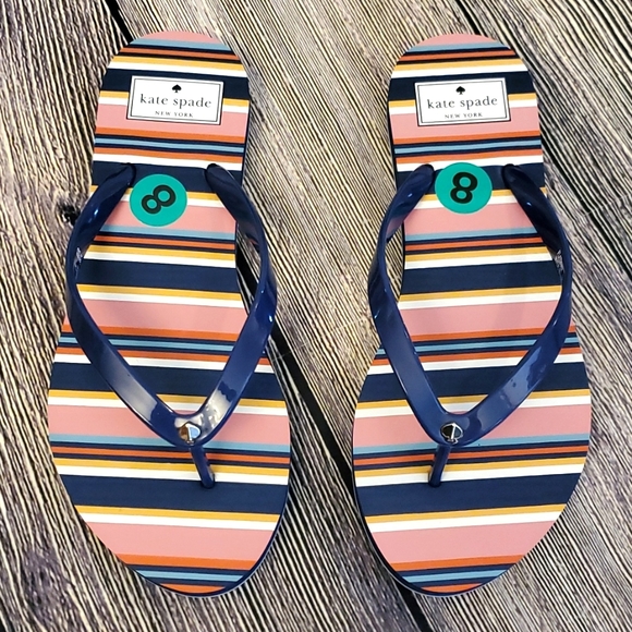 🌸KATE SPADE MULTI COLOR FLIP FLOPS - Picture 9 of 13
